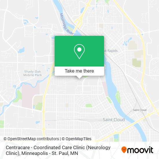 How to get to Centracare Coordinated Care Clinic (Neurology Clinic