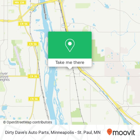 How to get to Dirty Dave's Auto Parts in St. Paul Park by bus?