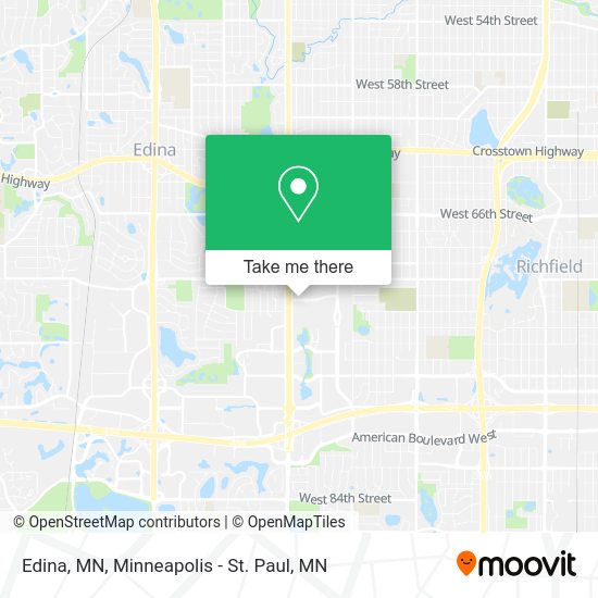 How to get to Edina, MN by bus or light rail?