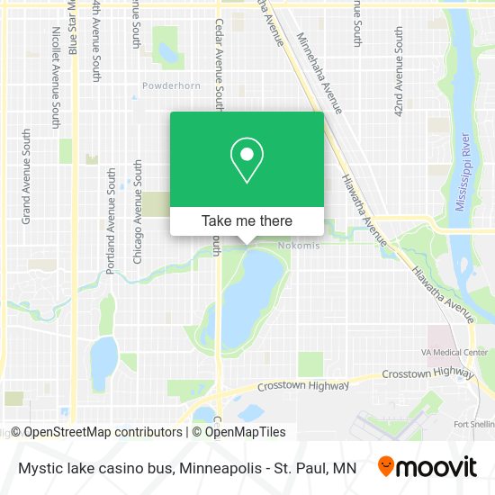 How to get to Mystic lake casino bus in Minneapolis by bus?