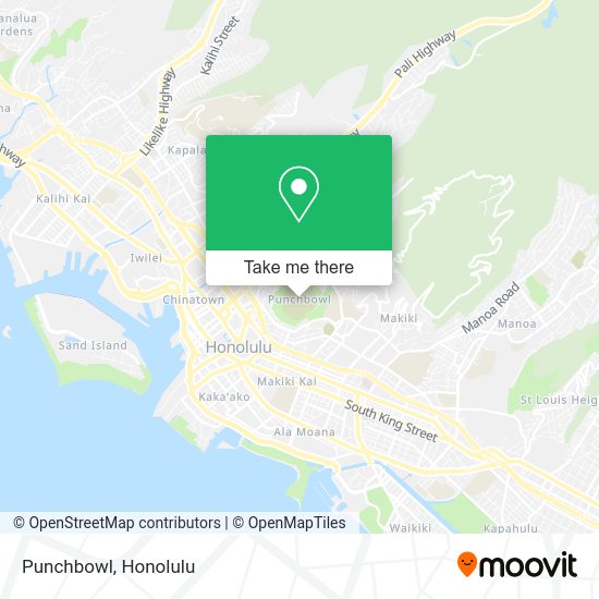 How to get to Punchbowl in Urban Honolulu by bus?