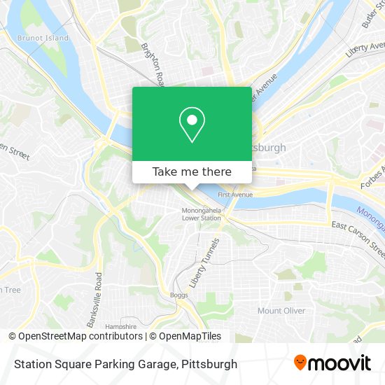 Downtown Pittsburgh Parking Garages Map Dandk Organizer