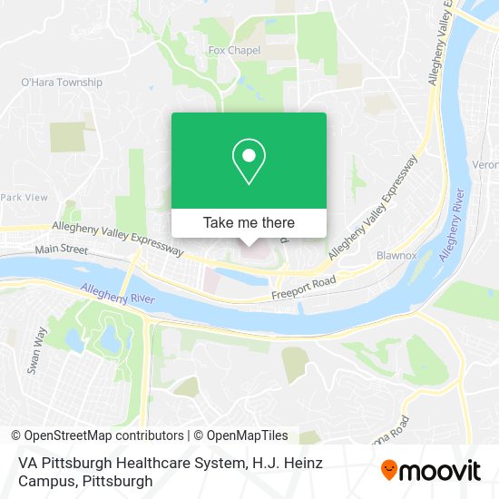 How to get to VA Pittsburgh Healthcare System, H.J. Heinz Campus in