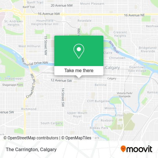 How to get to The Carrington in Calgary by bus or light rail?