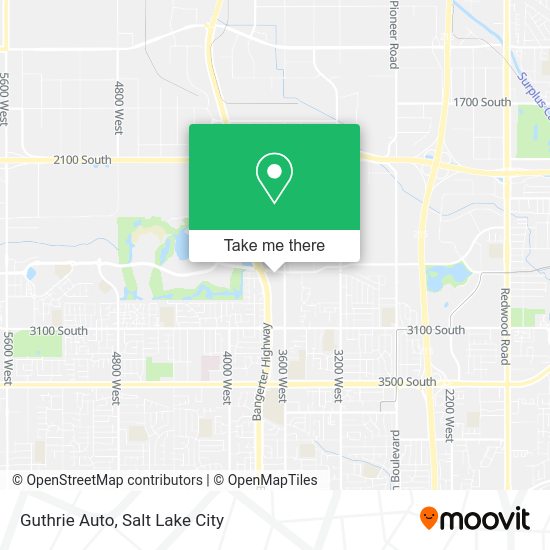 ¿Cómo llegar a Guthrie Auto en West Valley City en autobús o tren ligero?