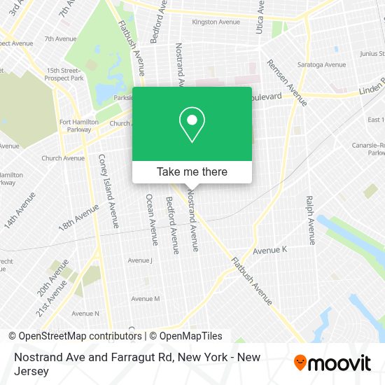 How to get to Nostrand Ave and Farragut Rd in New York New Jersey by