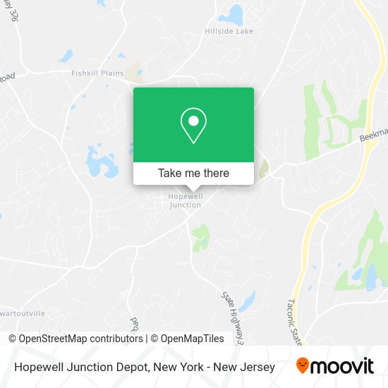 How to get to Hopewell Junction Depot in East Fishkill, Ny by bus or train?