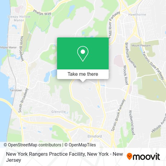 How to get to New York Rangers Practice Facility in Elmsford, Ny by bus
