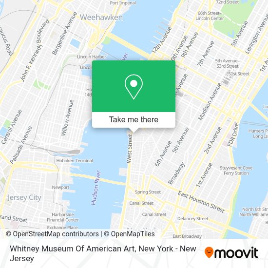 American Art Museum Usa Map How to get to Whitney Museum Of American Art in Manhattan by Subway