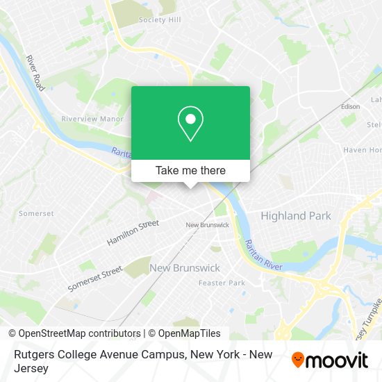 ¿Cómo llegar a Rutgers College Avenue Campus en New Brunswick, Nj en
