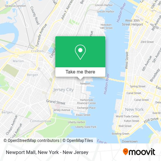 How to get to Newport Mall in Jersey City, Nj by train, bus, subway or