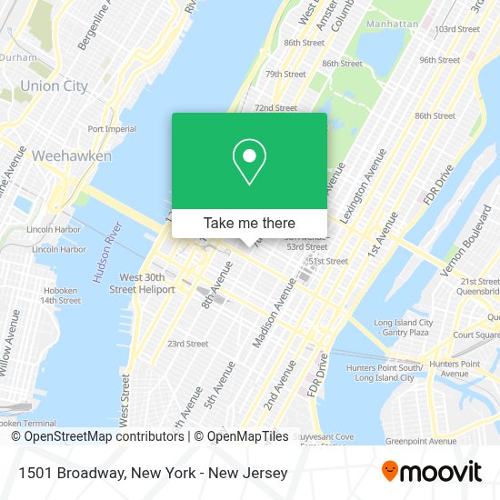 How to get to 1501 Broadway in Manhattan by Bus, Subway or Train Moovit
