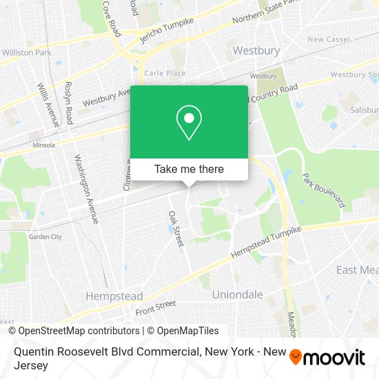 How to get to Quentin Roosevelt Blvd Commercial in East Garden City, Ny