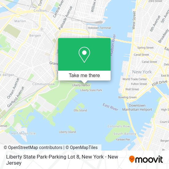 How to get to Liberty State ParkParking Lot 8 in Jersey City, Nj by