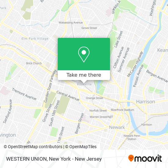 How to get to WESTERN UNION in Newark, Nj by Bus, Train or Subway?