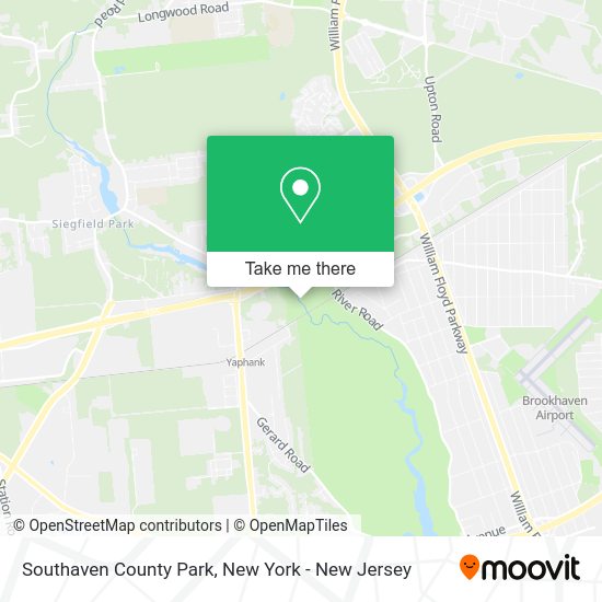 How to get to Southaven County Park in Yaphank, Ny by train or bus?