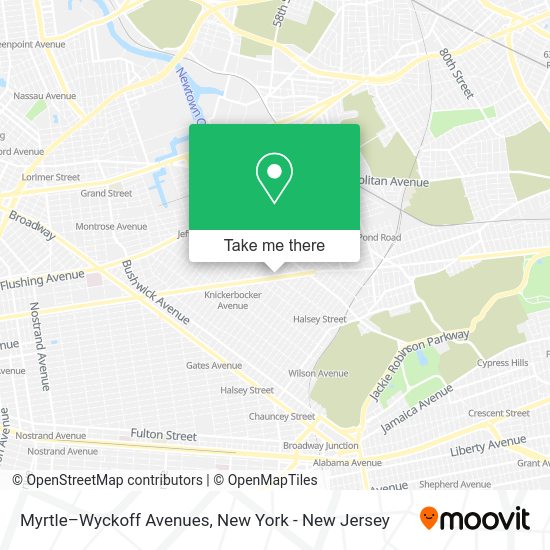 How to get to MyrtleWyckoff Avenues in Queens by Subway, Bus or Train?