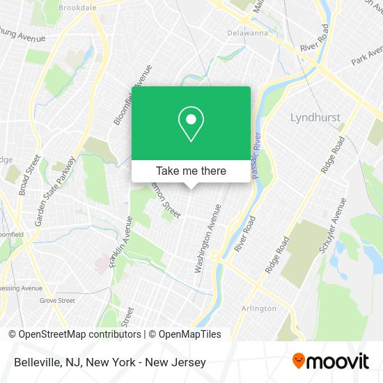 How to get to Belleville, NJ in Belleville, Nj by bus or train?