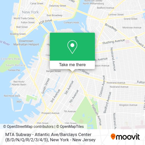 Atlantic Avenue Subway Map How to get to MTA Subway Atlantic Ave / Barclays Center (B / D/N / Q