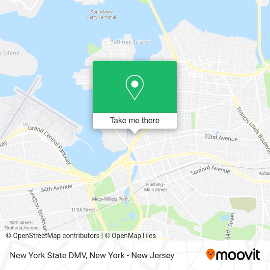 How to get to New York State DMV in Queens by bus, subway or train?