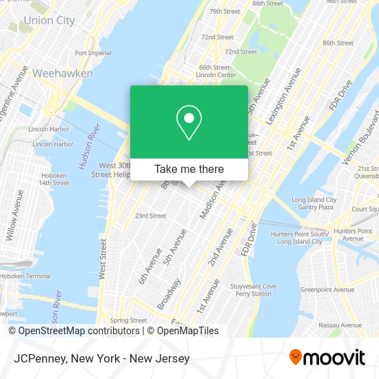 How to get to JCPenney in Manhattan by subway, bus or train?