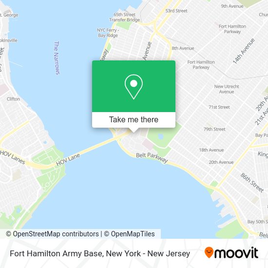 How to get to Fort Hamilton Army Base in New York New Jersey by