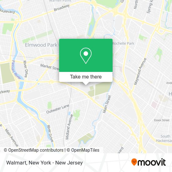How to get to Walmart in Saddle Brook, Nj by bus, subway or train?