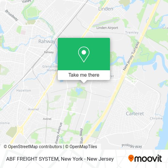How to get to ABF FREIGHT SYSTEM in Woodbridge, Nj by Bus, Train or Subway?