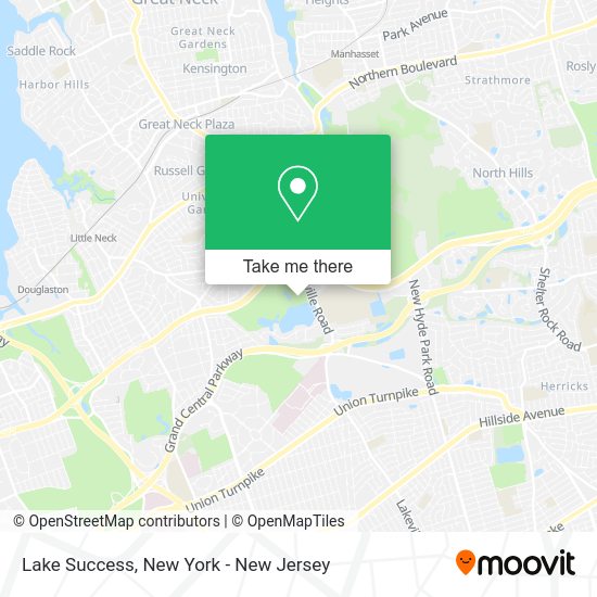 How to get to Lake Success in Lake Success, Ny by bus, train or subway?