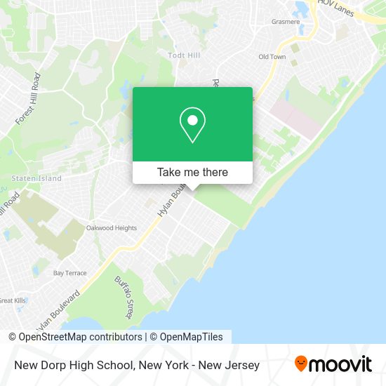 How to get to New Dorp High School in Staten Island by bus, subway or