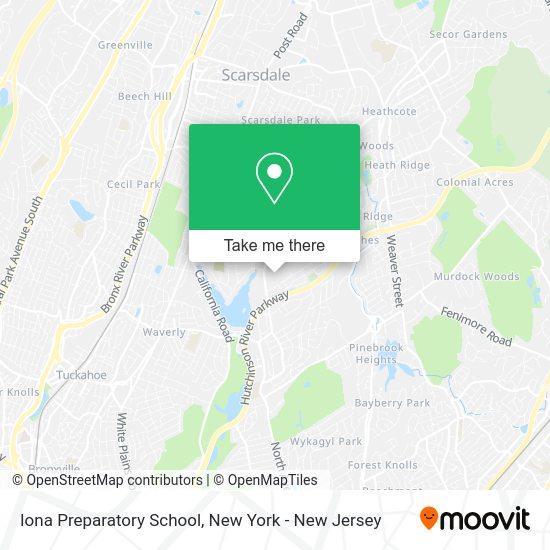 How to get to Iona Preparatory School in New Rochelle, Ny by bus or train?