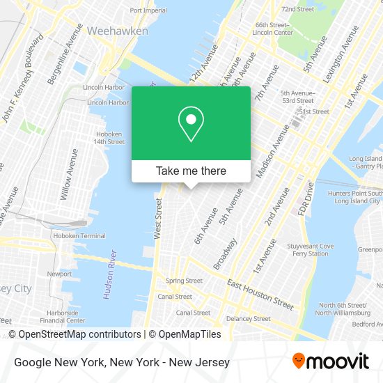 How to get to Google New York in Manhattan by subway, bus or train?