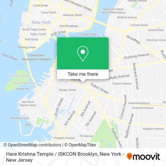 How to get to Hare Krishna Temple / ISKCON Brooklyn in New York New
