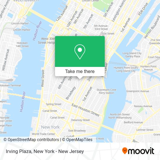 How to get to Irving Plaza in Manhattan by subway, bus or train?