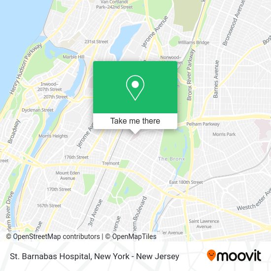 How to get to St. Barnabas Hospital in Bronx by bus, subway or train?