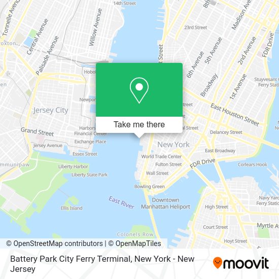 How to get to Battery Park City Ferry Terminal in Manhattan by subway