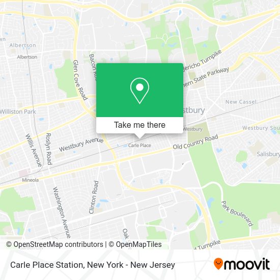 How to get to Carle Place Station in Carle Place, Ny by bus or train?