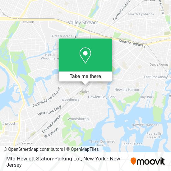 ¿Cómo llegar a Mta Hewlett StationParking Lot en Hewlett, Ny en autobús, tren o metro?