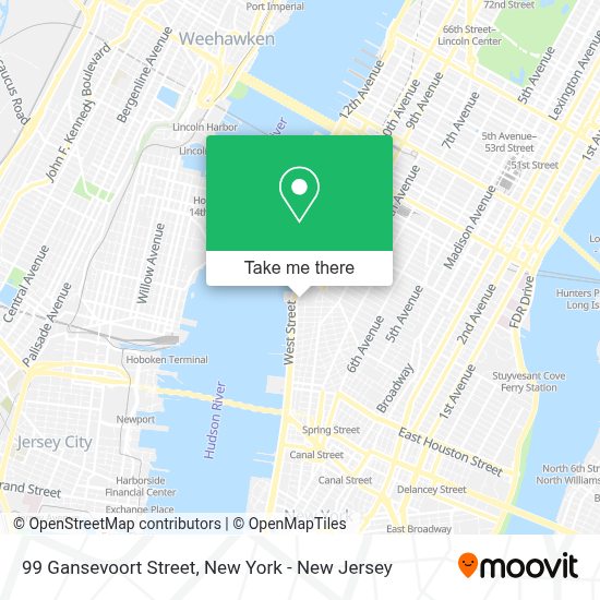 How to get to 99 Gansevoort Street in Manhattan by subway, bus or train?