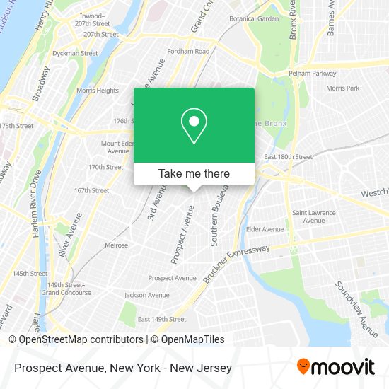 How to get to Prospect Avenue in Bronx by subway, bus or train?