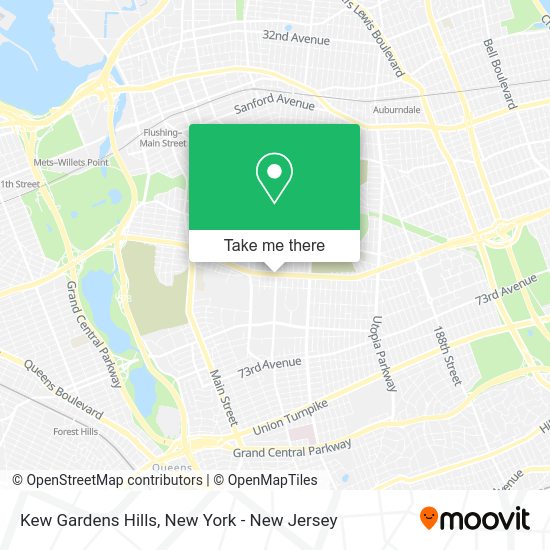 How to get to Kew Gardens Hills in Queens by bus, subway or train?