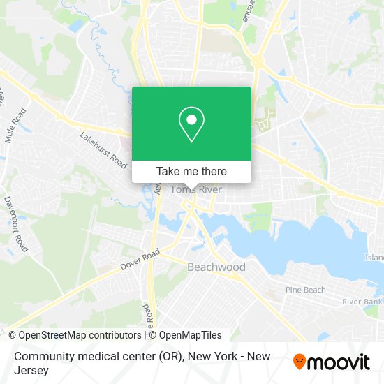 How to get to Community medical center (OR) in Toms River, Nj by bus or