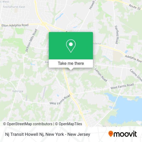 How to get to Nj Transit Howell Nj in Howell, Nj by bus or subway?