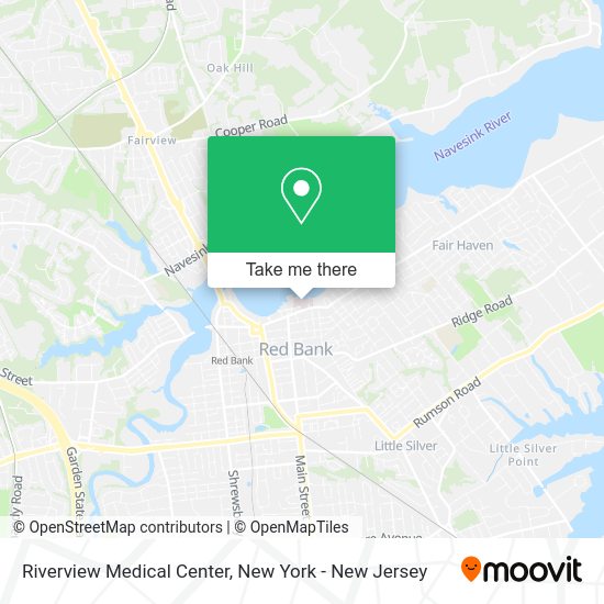 How to get to Riverview Medical Center in Red Bank, Nj by bus, train or