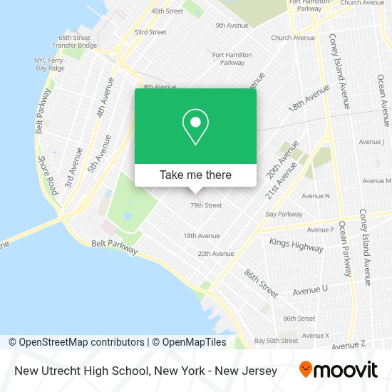 How to get to New Utrecht High School in New York New Jersey by