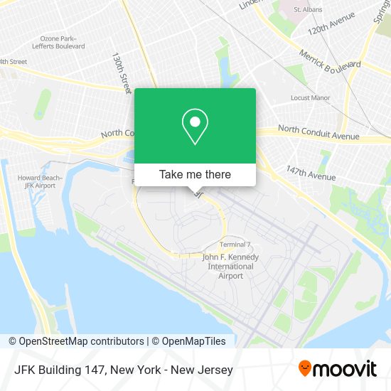 How to get to JFK Building 147 in Queens by bus, train or subway?