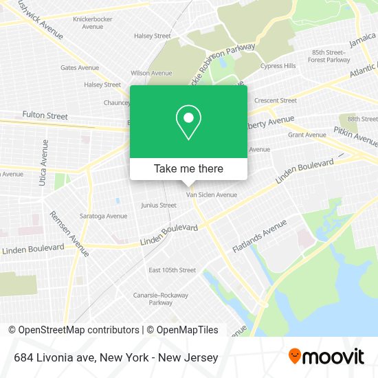 How to get to 684 Livonia ave in New York New Jersey by Subway, Bus