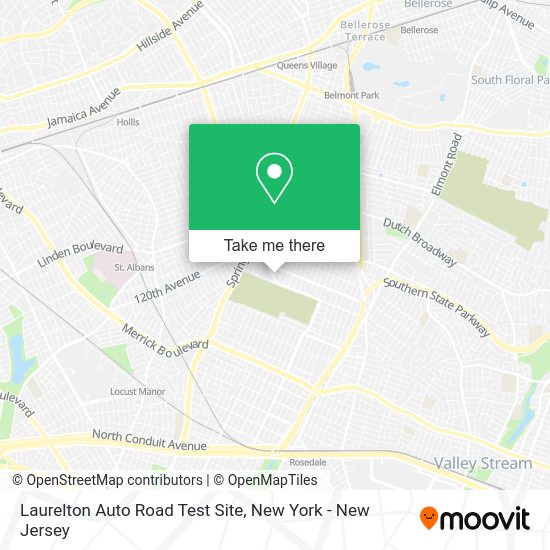 How to get to Laurelton Auto Road Test Site in Queens by bus, train or