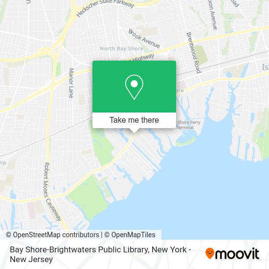 How to get to Bay ShoreBrightwaters Public Library in Brightwaters, Ny