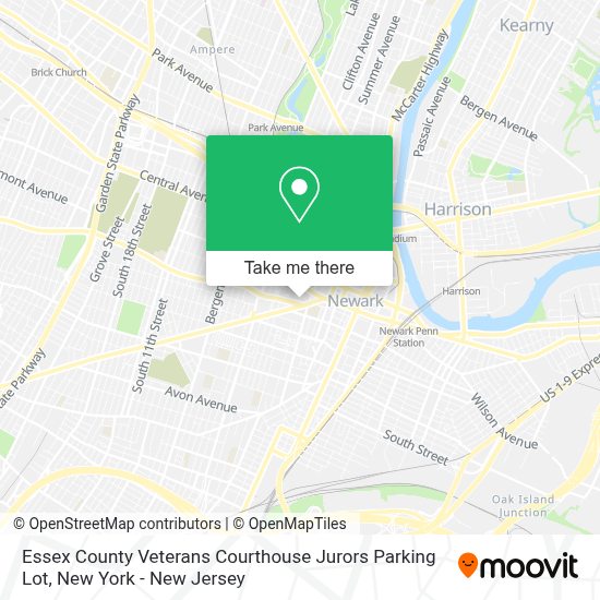 How to get to Essex County Veterans Courthouse Jurors Parking Lot in